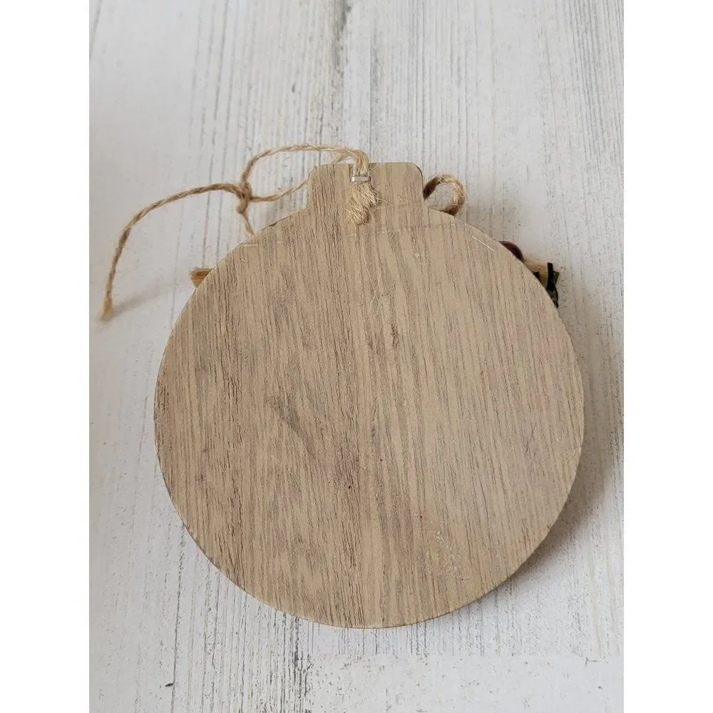 Merry Christmas white mistletoe‎ ornament Xmas Decor pine cone
